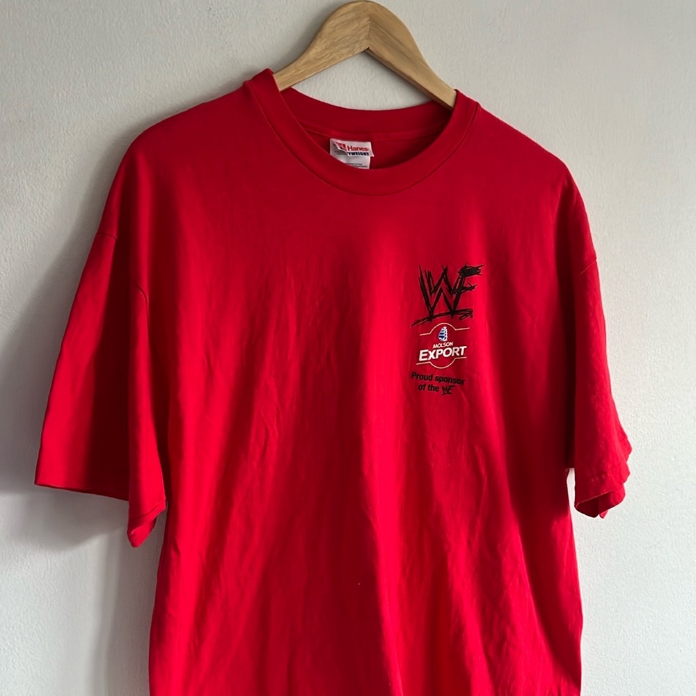 Vintage WWF Molson Export T-Shirt / XL / Proud Sponsor Of The WWF / WWE